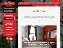 Tablet Screenshot of hotelchampdemars.com